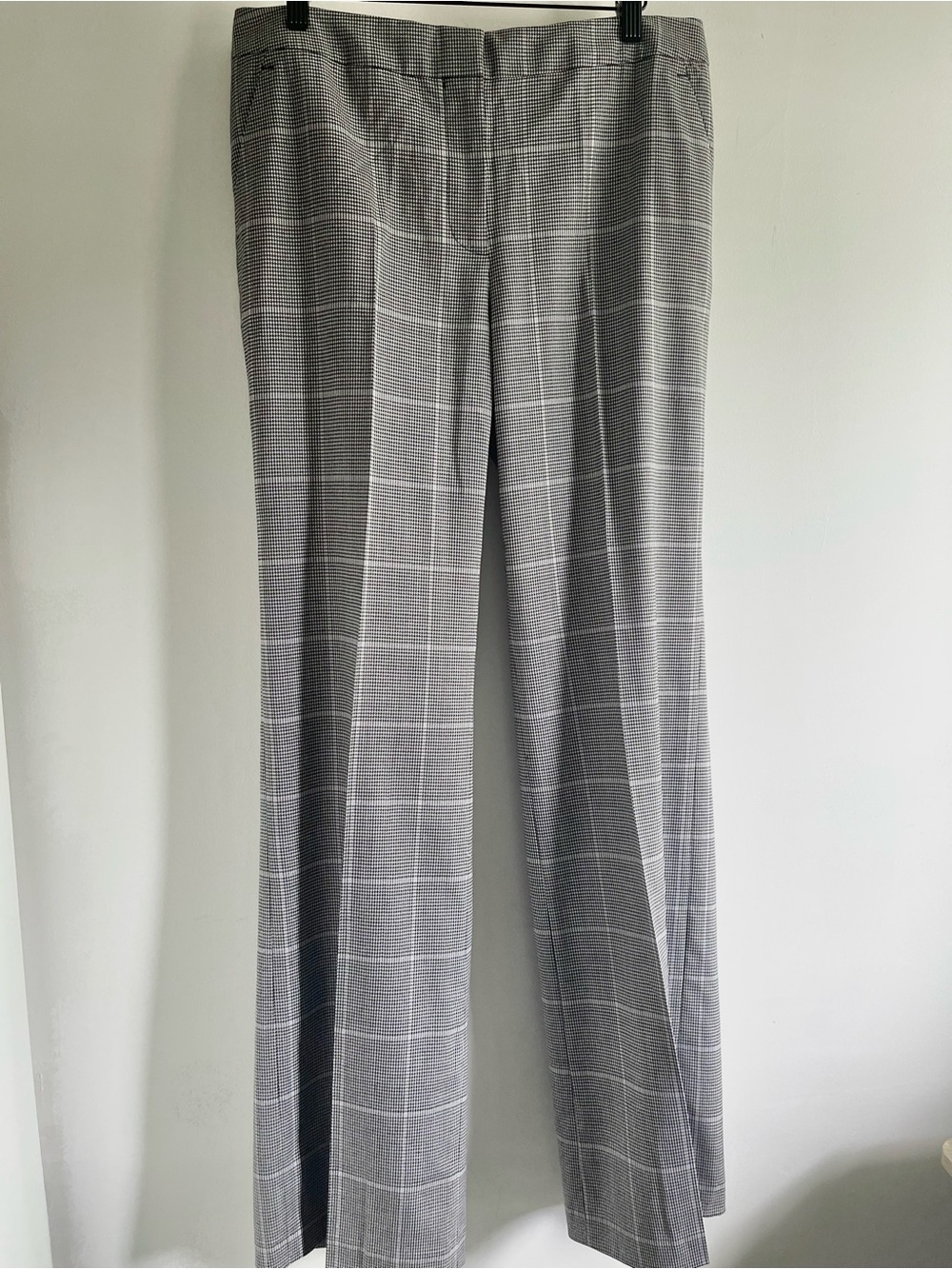 NWT Michael Kors Size 8 Millbrook Houndstooth Wide Leg Dress Pants Classic Chic